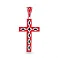 Серебряный крестик с эмалью (арт. 7503/243екчпю) – изображение 1