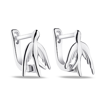 Фото Серьги серебряные Ласточка (арт. 7502/С2/2026)