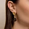 Золотые серьги Francelli Цветы (арт. 1091326жкр) – изображение 3