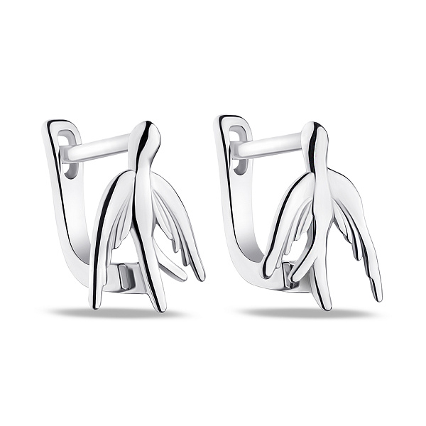 Серьги серебряные Ласточка (арт. 7502/С2/2026) – изображение 1