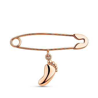 Фото Золотая булавка с подвесной частью (арт. 360033)