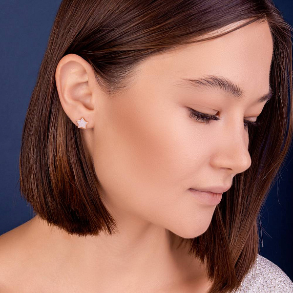 Золоті сережки-пусети (арт. 111215еп) – зображення 3