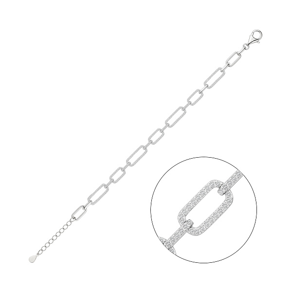 Браслет из серебра с фианитами (арт. 7509/5527) – изображение 1