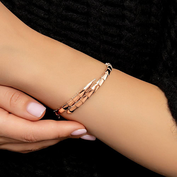 Жорсткий браслет з червоного золота (арт. 3261245) – зображення 2