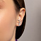 Серебряные серьги без камней (арт. 7502/9707/10) – изображение 2