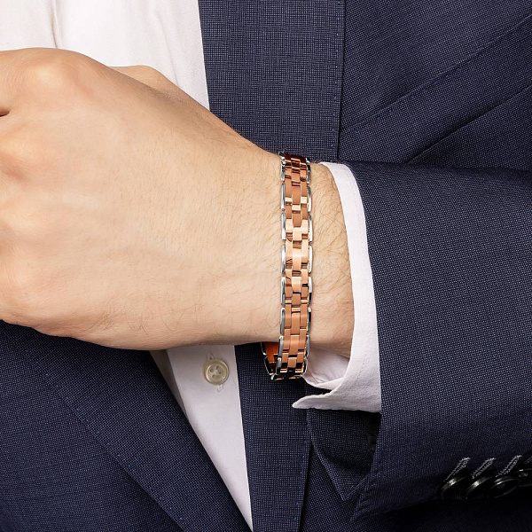 Браслет из красного и белого золота (арт. 3261211кб) – изображение 2