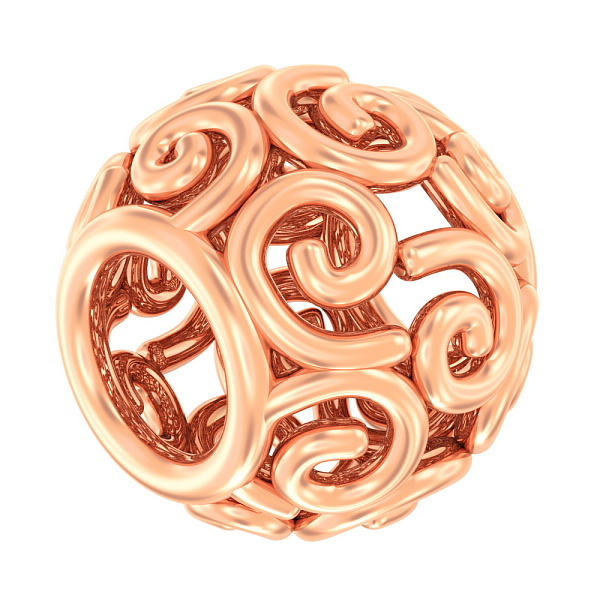 Золотой шарм бусина (арт. 440389) – изображение 1