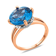 Кольцо из красного золота с кварцем (арт. 152587)