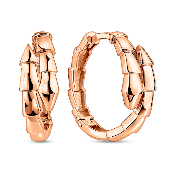 Сережки из красного золота (арт. 1101195) – изображение 1