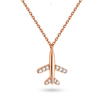 Фото Золотое колье "Мрія" с фианитами (арт. 361197)