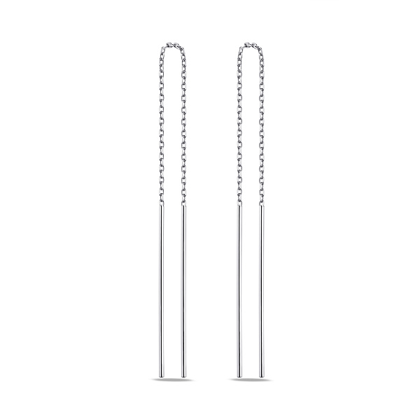 Серьги-протяжки из серебра (арт. 7502/4856/2) – изображение 1