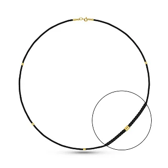 Шовковий шнурок з золотими вставками (арт. 360213ж)