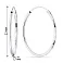 Серебряные серьги-кольца (арт. 7502/2425/25) – изображение 2