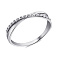 Серебряное кольцо с дорожкой из фианитов (арт. 7501/А069кю) – изображение 1