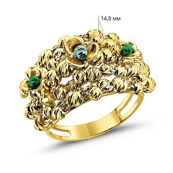 Золотое кольцо Francelli (арт. 156603жгз) – изображение 8