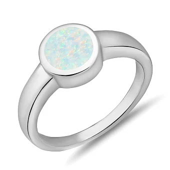 Срібна каблучка з опалом (арт. 7501/8176Поб)