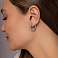 Серьги-кольца из белого золота (арт. 105164/15б) – изображение 3