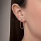Серьги-кольца из золота без камней (арт. 122600/25) – изображение 2