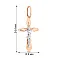 Золотий хрестик з розп'яттям (арт. 512600) – зображення 2