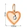 Золотой подвес "Сердце" с одним фианитом (арт. 424293) – изображение 2