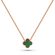 Кольє з червоного золота з малахітом (арт. 352773/8млх)