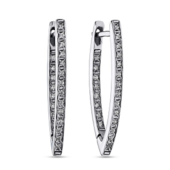 Серебряные серьги с фианитами (арт. 7902/2154)