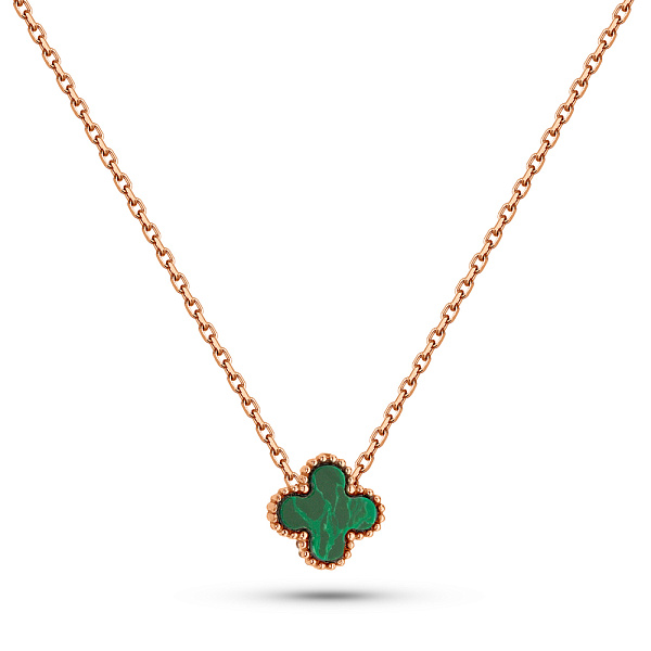 Кольє з червоного золота з малахітом (арт. 352773/8млх) – зображення 1