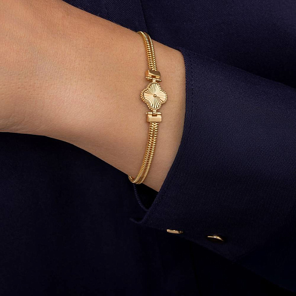 Золотий браслет Конюшина (арт. 3261260ж) – зображення 2