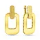 Золотые серьги без камней (арт. 1091822жм) – изображение 1