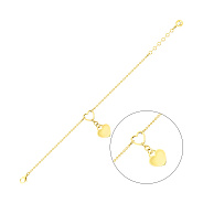 Фото Золотой браслет Сердце (арт. 3261398жП1)