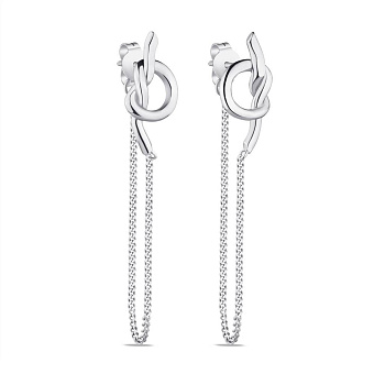 Фото Длинные серьги  Trendy Style из серебра (арт. 7518/6130)