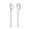 Длинные серьги  Trendy Style из серебра (арт. 7518/6130) – изображение 1
