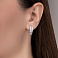 Золотые серьги с фианитами (арт. 115100б) – изображение 2