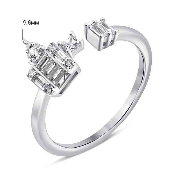 Серебряное кольцо с фианитами (арт. 7501/6870) – изображение 2