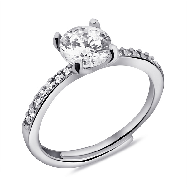 Серебряное кольцо с фианитами (арт. 7501/6966) – изображение 1