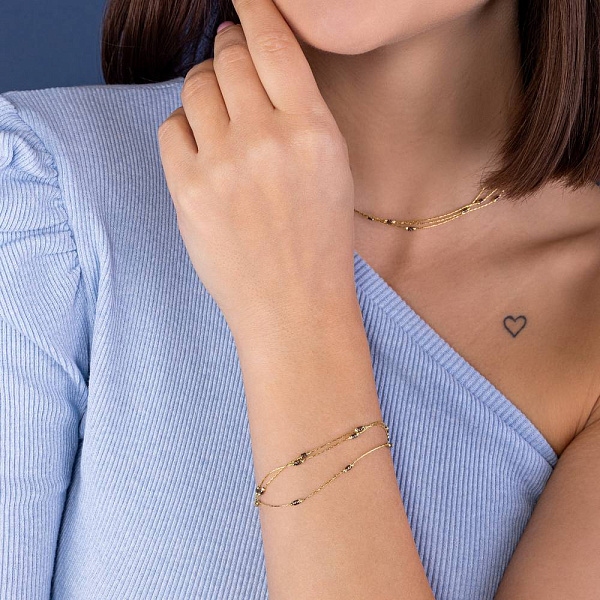 Браслет Francelli з жовтого золота (арт. 326423жкр) – зображення 2