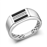 Золотая печатка с бриллиантами (арт. К170090010беч)