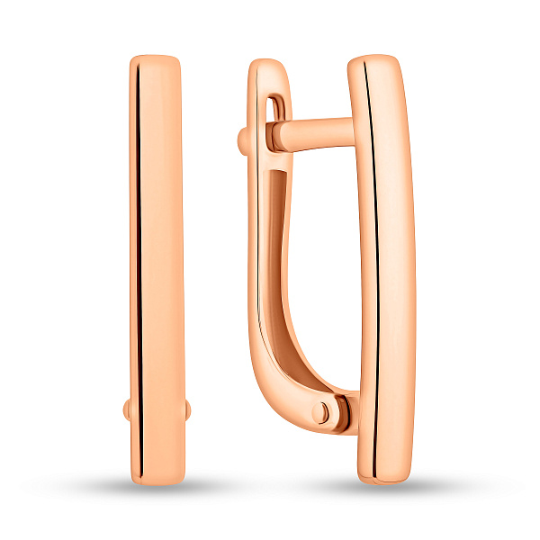 Золоті сережки без каменів (арт. 110571) – зображення 1