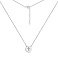 Серебряное колье "Крестик" с фианитами (арт. 7507/1553) – изображение 2