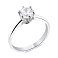 Серебряное кольцо с фианитом (арт. 7501/6190) – изображение 1