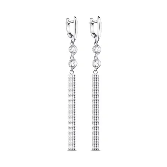 Срібні сережки Trendy Style з фіанітами (арт. 7502/9017)