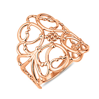 Фото Кольцо из красного золота без камней (арт. 1401140)