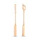 Длинные золотые серьги без камней (арт. 105953) – изображение 1