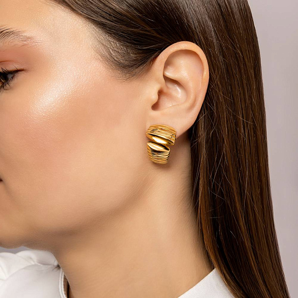 Золотые серьги Francelli (арт. е1091844ж) – изображение 3