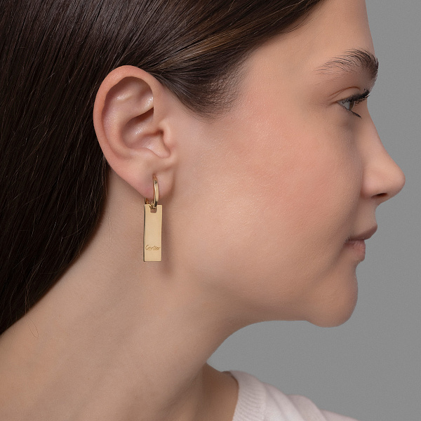 Золотые сережки-подвески (арт. 107745ж) – изображение 3