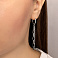 Серьги из белого золота Звенья (арт. 1091578б) – изображение 2
