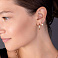 Золотые серьги с фианитами (арт. 1091034/20) – изображение 3