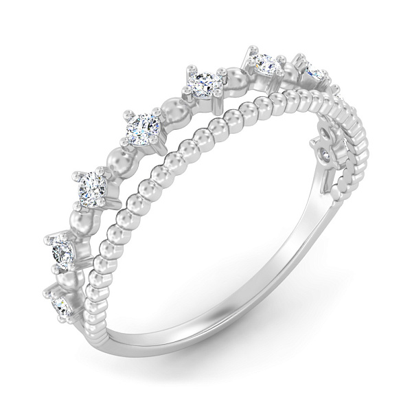 Золотое кольцо с бриллиантами (арт. К011598030б) – изображение 1