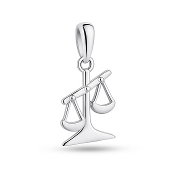 Фото Серебряный кулон Весы без камней (арт. 7503/4409вс)