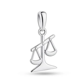 Серебряный кулон Весы без камней (арт. 7503/4409вс)